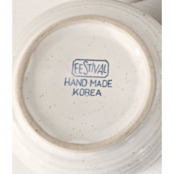 Vintage Festival Chunky Soup Bowls Retro Vegetable Mushroom Tomato Onion Korea - Picture 9 of 9